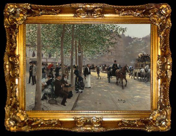 framed  Jean Beraud Avenue Parisienne, ta009-2